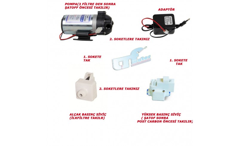 Su Arıtma Pompa (Motor) Adaptör Takımı Su Arıtma Pompa (Motor) Adaptör Takımı